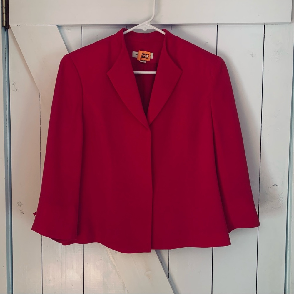 Quiet Luxury Vintage Silk Blazer Barbiecore Balletcore Career Office Business